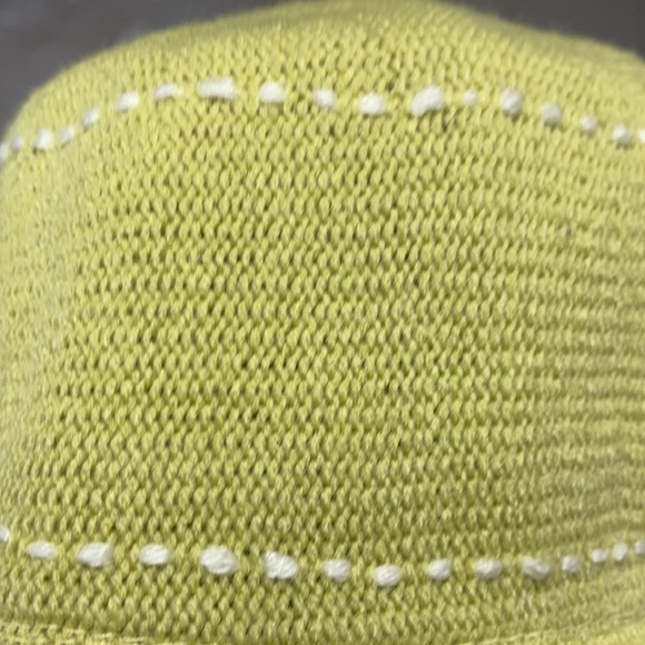 Danier Bucket Hat in Lime Green with White Stitching - Picture 3 of 10